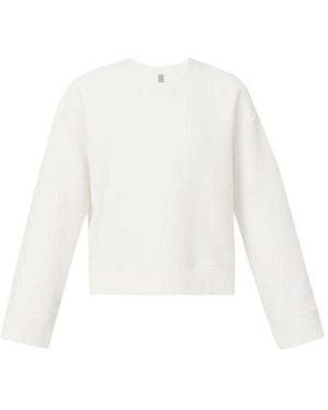 Sweaty Betty Soft Breathable Relaxed Fit Crew Sweatshirt - White