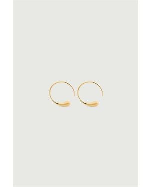Soeur Creole 15 Hoop Earrings - White