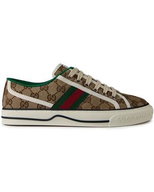 Gucci Tennis 1977 Canvas Trainer - Brown