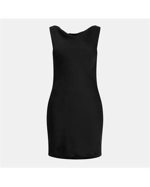 Norma Kamali Nk Drape Mini Dress Ld54 - Black