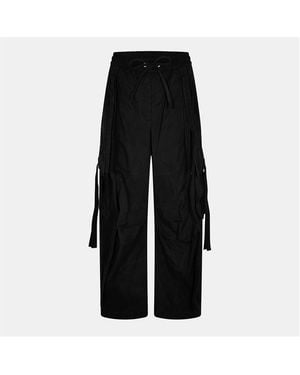 Dolce & Gabbana High Rise Wide Leg Trousers - Black