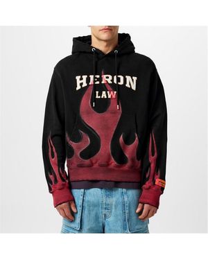 Heron Preston Law Flames Hoodie - Black