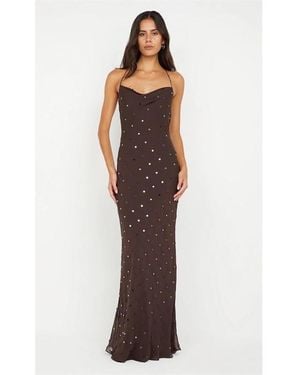 Bec & Bridge Arielle Slip Long Maxi Dress - Brown