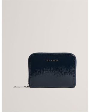 Ted Baker Crinkle Zip Around Purse - Blue