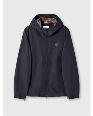 Pretty Green Feltham Weatherproof Rain Anorak - Blue