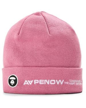 Aape Now Beanie Sn54 - Pink