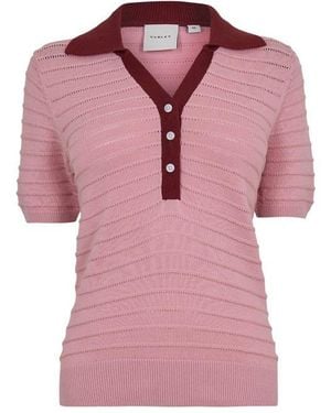 Varley Short Sleeve Polo Shirt - Pink