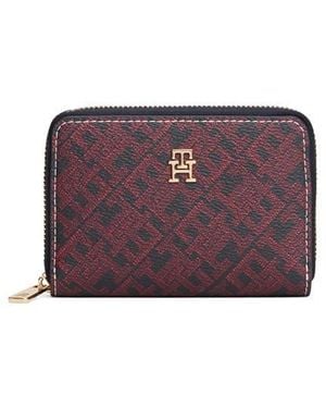 Tommy Hilfiger Mono Zip Around Purse - Purple