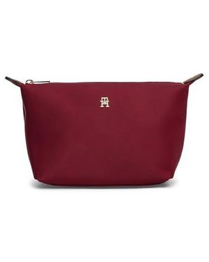 Tommy Hilfiger Icon Washbag Zip Pouch - Red