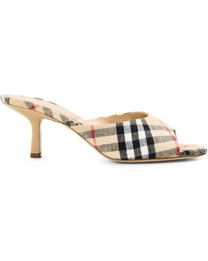 Burberry Heeled Sandals - Metallic