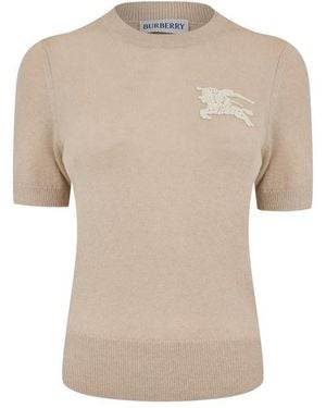 Burberry Knitted Top - Natural