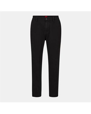 HUGO Tapered Fit Chinos - Black