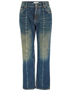 Versace Dirty Wash Slim Fit Jeans - Blue