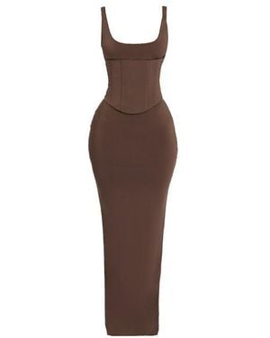 Mars the Label Sandra Scoop Maxi Dress - Brown