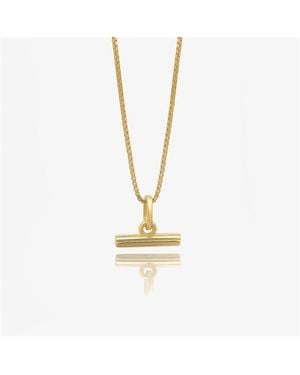 Rachel Jackson Mini Tbar Nl Pendant Necklace - Metallic