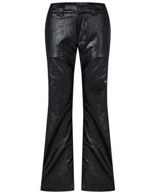 Heron Preston Leather Chinos - Black