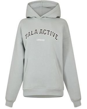 Tala Active Applique Oversized Hoodie - Grey