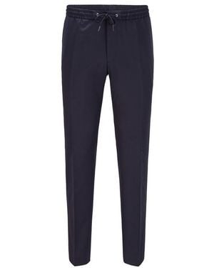 BOSS Banks Slim Fit Trousers - Blue