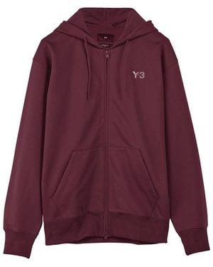 Y-3 French Terry Zipped Hoodie - Purple