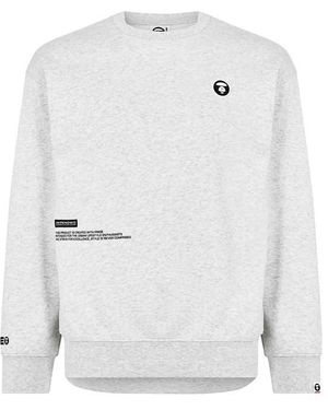 Aape Moon Face Sweatshirt - White