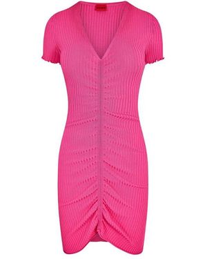 HUGO 10270354 01 Mini Dress - Pink