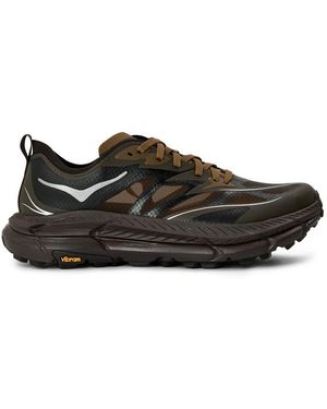 Hoka One One Mafate Cushioned Breathable Running Shoes - Black