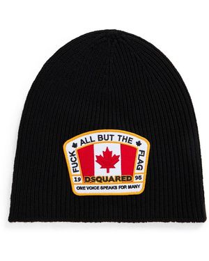 DSquared² Dsq Flag Beanie Sn64 - Black