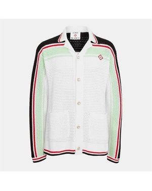 CASABLANCA Tennis Crochet Shacket - Natural