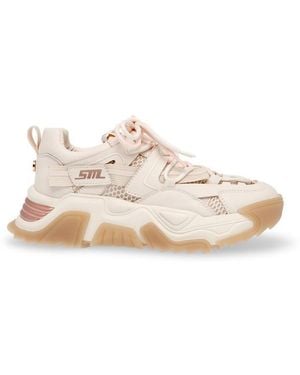 Steve Madden Kingdome Low Top Trainers - Pink