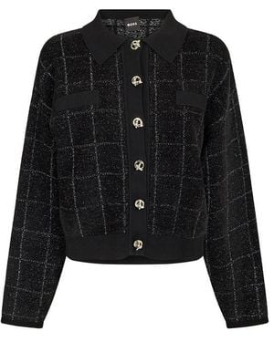 BOSS Fironia Knitted Top - Black