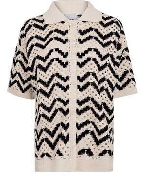 Varley Anais Classic Fit Knitted Top - White