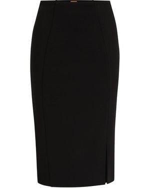 BOSS Vukeva Jersey Skirt - Black