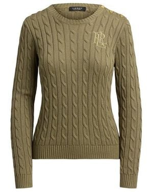 Ralph Lauren Cable Knit Jumper - Green