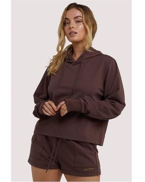 Playful Promises Hooded Top - Brown
