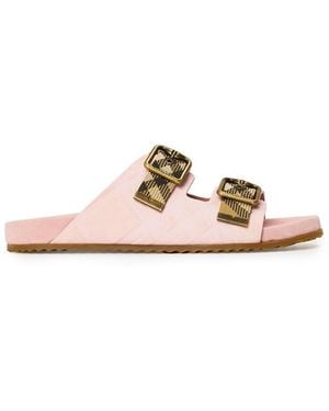 Burberry Burb Urchin Flat Sandals - Pink