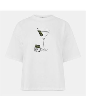 Never Fully Dressed Martini T-Shirt - White