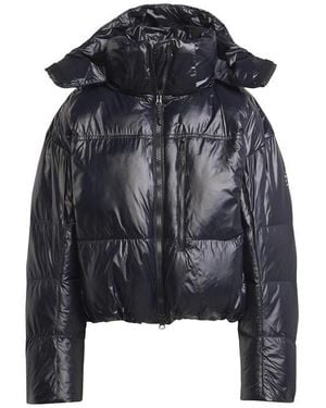 adidas By Stella McCartney Truenature Wind Resistant Synthetic Fill Long Sleeve Short Puffer Jacket - Black