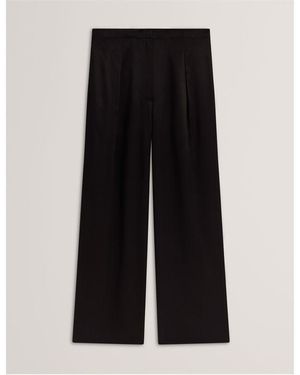 Ted Baker Elastic Back Straight Leg Trousers - Black