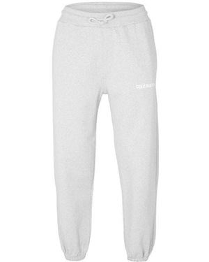 Cole Buxton Fleece Closed Cuff Joggers - White