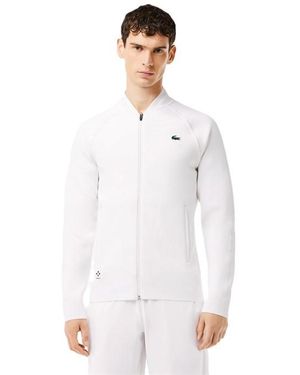 Lacoste Daniil Moisture Wicking Performance Tracksuit Top - White