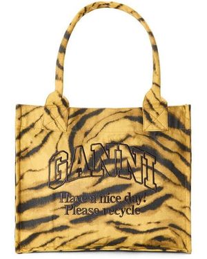 Ganni Easy Shopper Tote Bag - Yellow