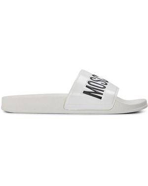 Moschino Slider Slippers - White