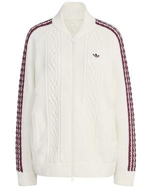 adidas Originals Archive Knit Tracksuit Top - Natural