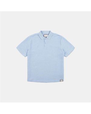 PREVU Ottoman Short Sleeve Polo Shirt - Blue