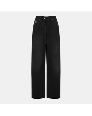 Prada Wide Leg Jeans - Black