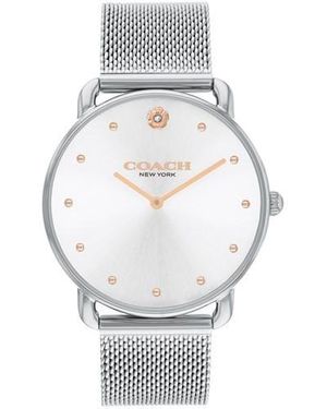 COACH Ladies Elliot Mesh Watch - Metallic