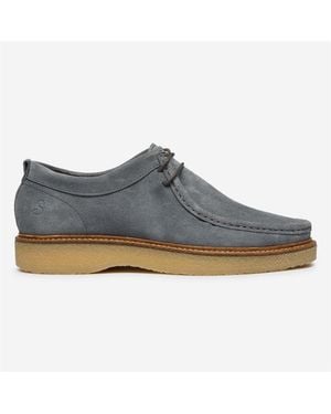 Oliver Sweeney Mirana Suede Moc Toe Formal Shoes - Blue