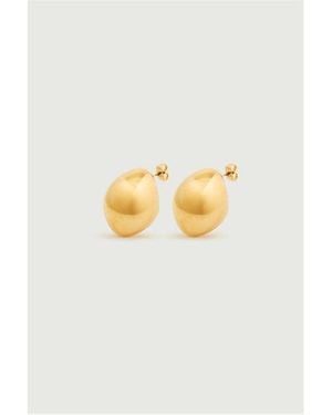Soeur Bo Graine Stud Earrings - White