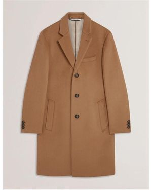 Ted Baker City Overcoat - Brown