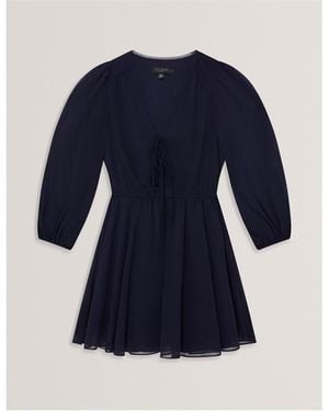 Ted Baker Long Sleeve Blouse - Blue